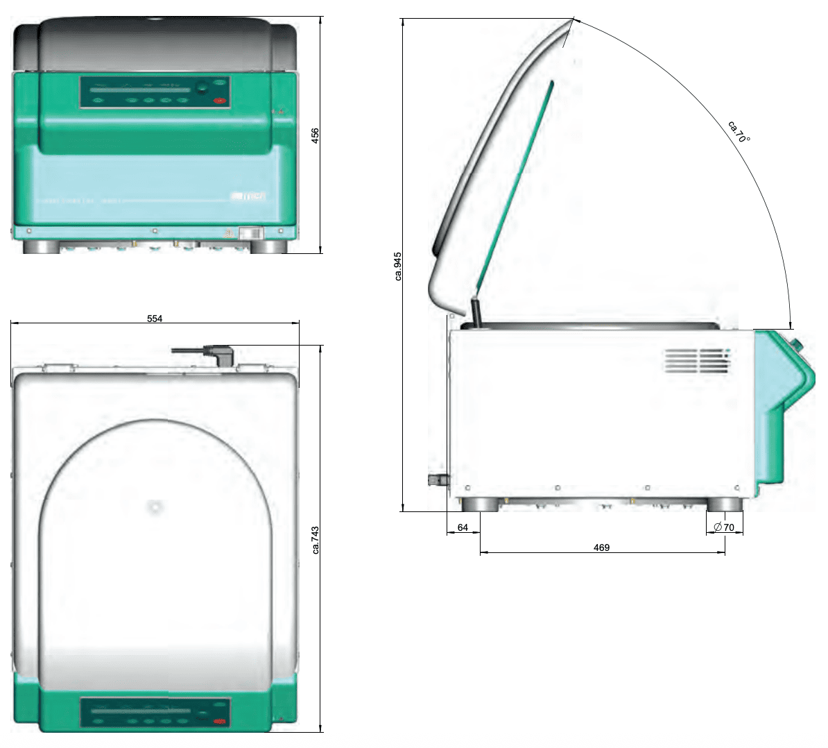 Rotanta-460460R-Dimensjoner Rotanta-460460R-Dimensjoner