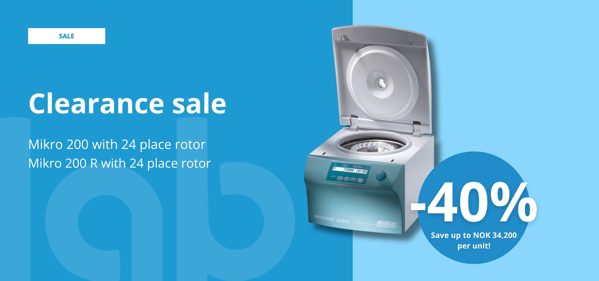 clearance sale - hettich - header